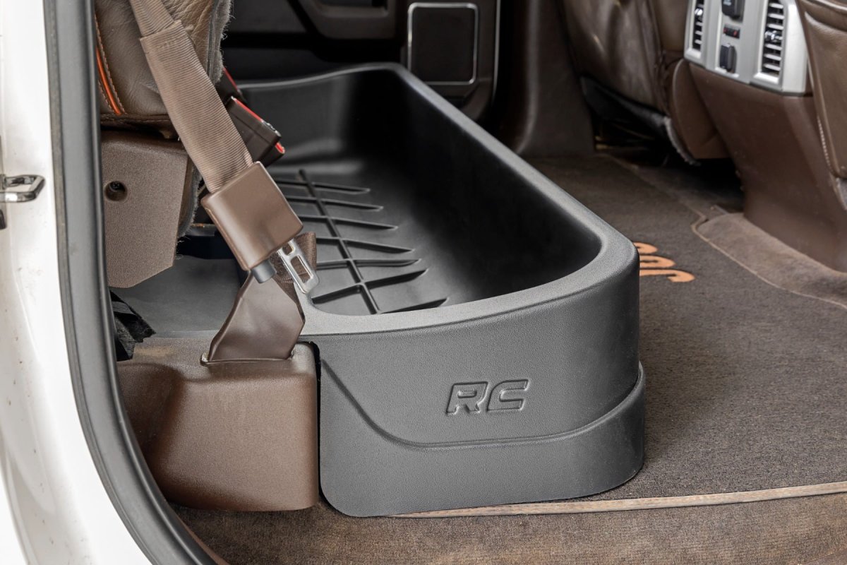 Ford F-450 Super Duty Under Seat Storage - Rough Country - Custom-Fit - '17-'22